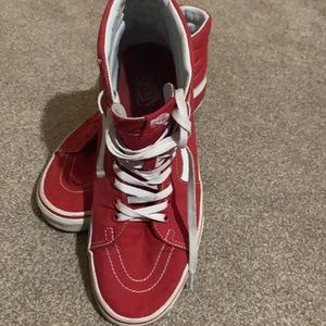 Vans shoes red ,used ,men